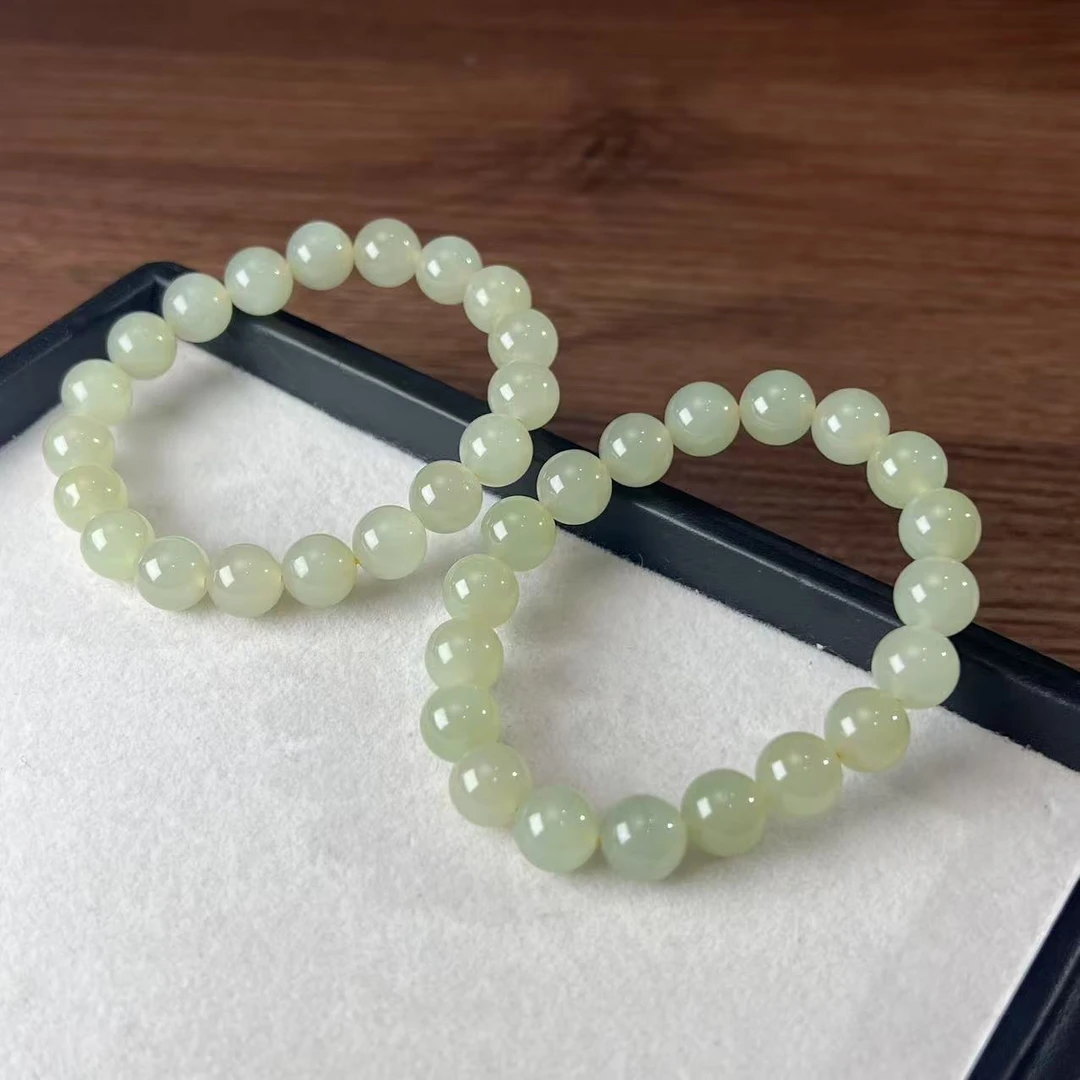 【睿泽鉴宝】和田玉手串多样性发一/有瑕 9mm JJY2575