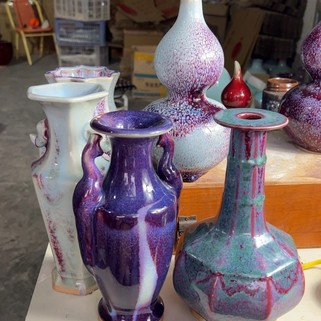 摆件扶**院郑家钧窑摆件微