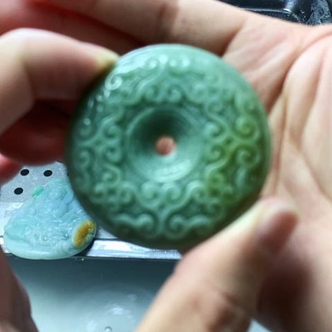 颈饰未镶嵌翡翠缅甸翡翠平安扣