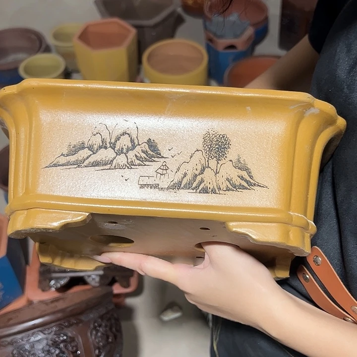 紫砂花盆口径28 21 10