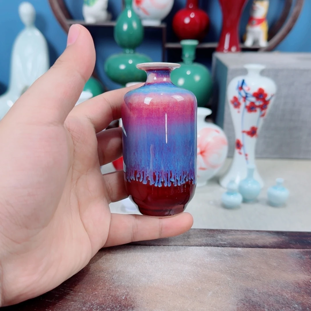 陶瓷手工小花器摆件