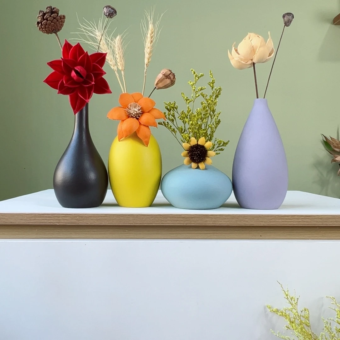 摆件花瓶带花高度20-30厘米左右