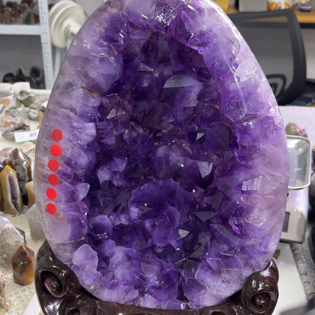 未镶嵌紫晶摆件水晶