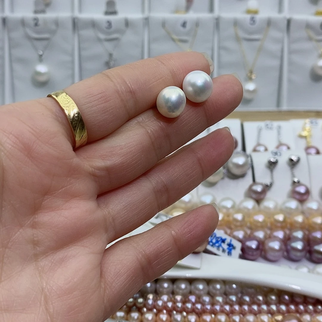 淡水珍珠吊坠(赠链)银S925镶嵌