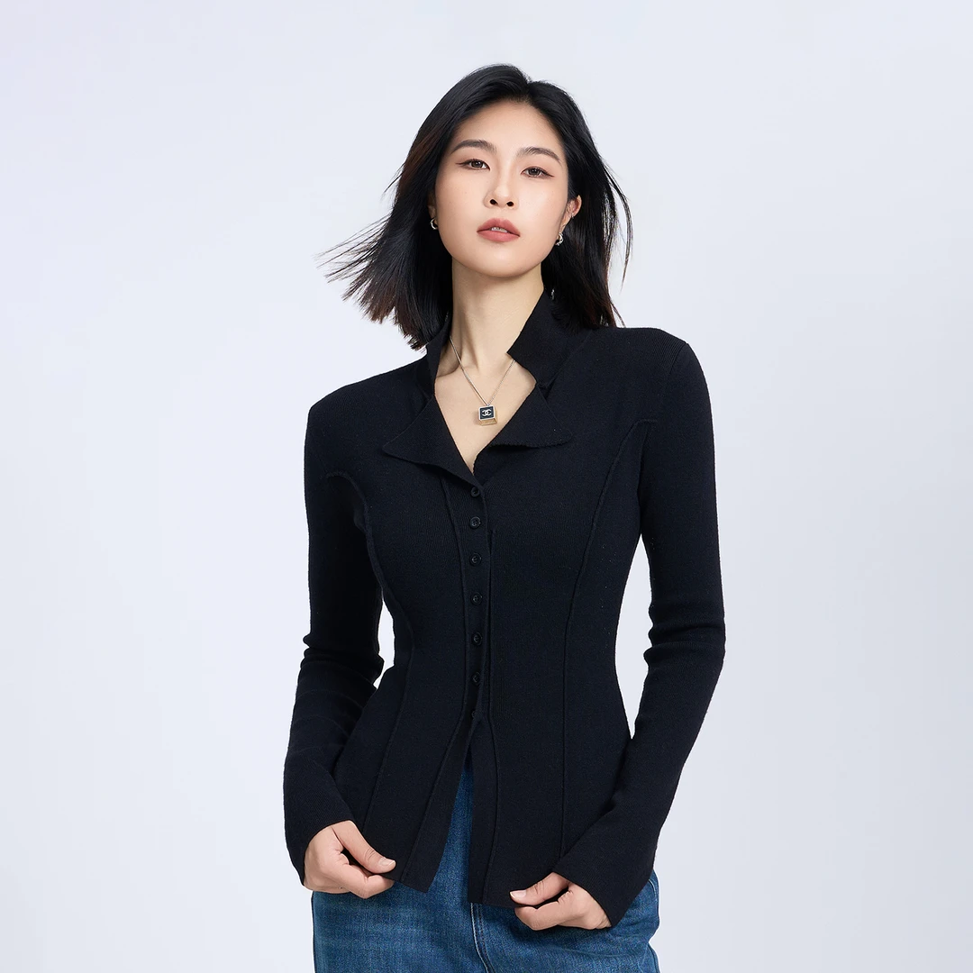 ZHENXI【法式翻领】高个子加长秋冬百搭打底毛衫25QDAA0070