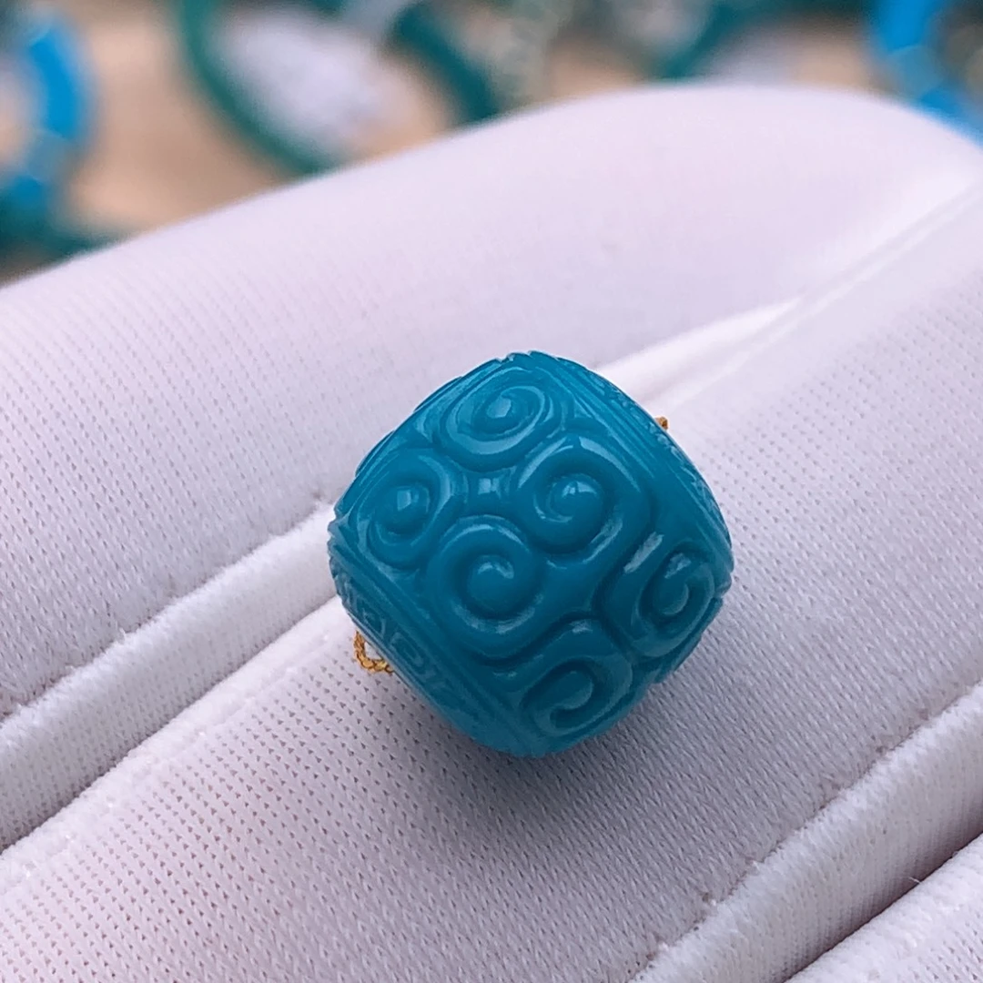 未镶嵌绿松石珠宝奇石11*10.6mm