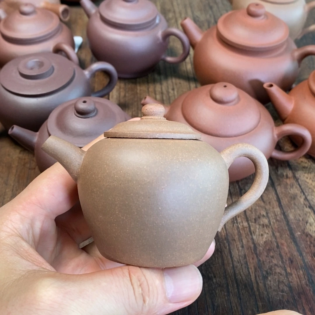 茶壶紫砂段泥全手工摹古容量115cc