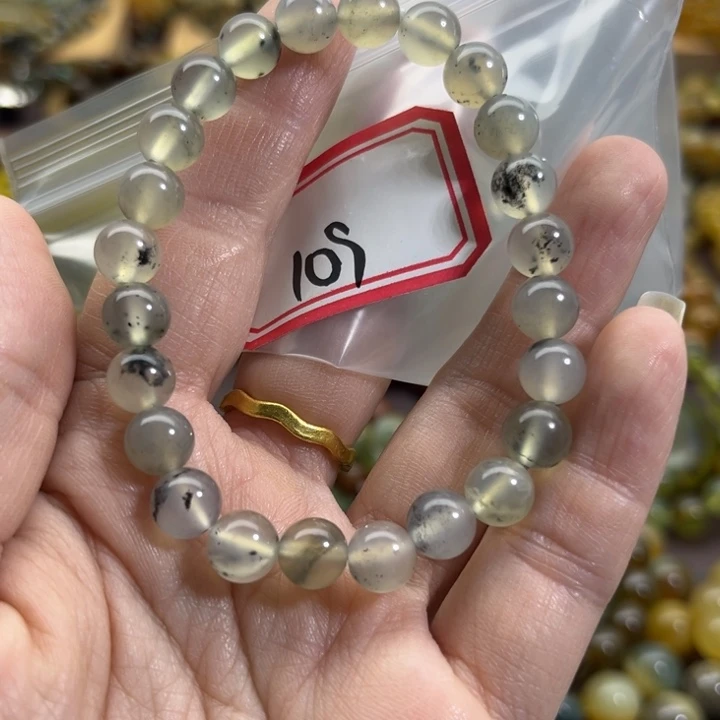 未镶嵌蛇纹石玉手链