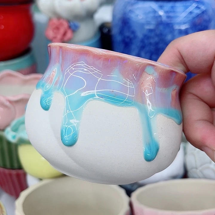 多肉植物陶瓷花盆9.99包邮