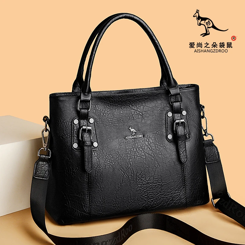 2025新款伤心复古包包女士大容量托特包时尚简约单肩斜挎包9789