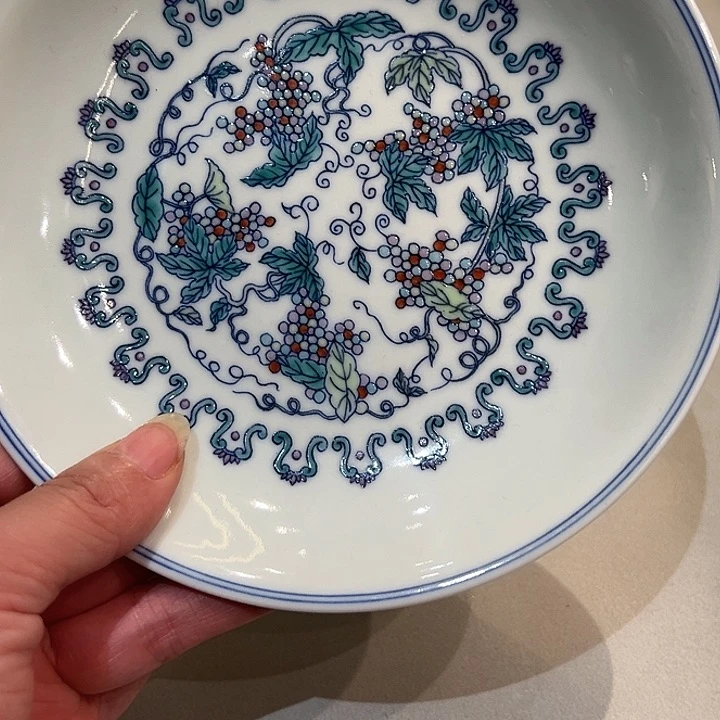 原矿老派斗彩壶承