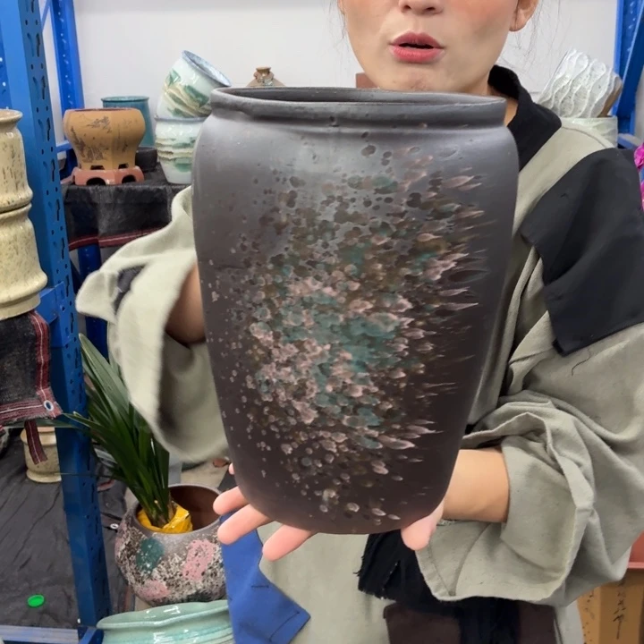 19-27 -粗陶花盆有孔
