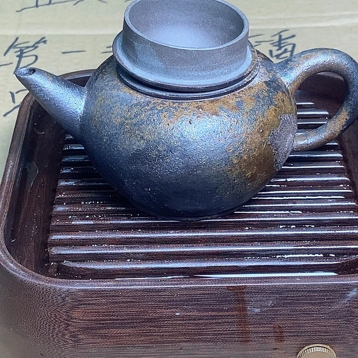 紫砂茶壶柴烧紫砂