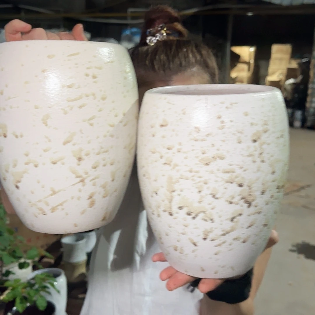 紫砂花盆高20口14
