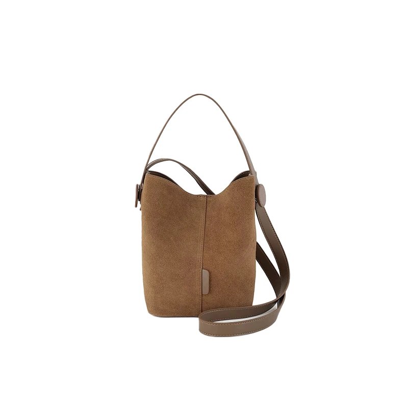 Moiny小众高级通勤包包轻奢手提包水桶包女包单肩斜跨包包包通勤