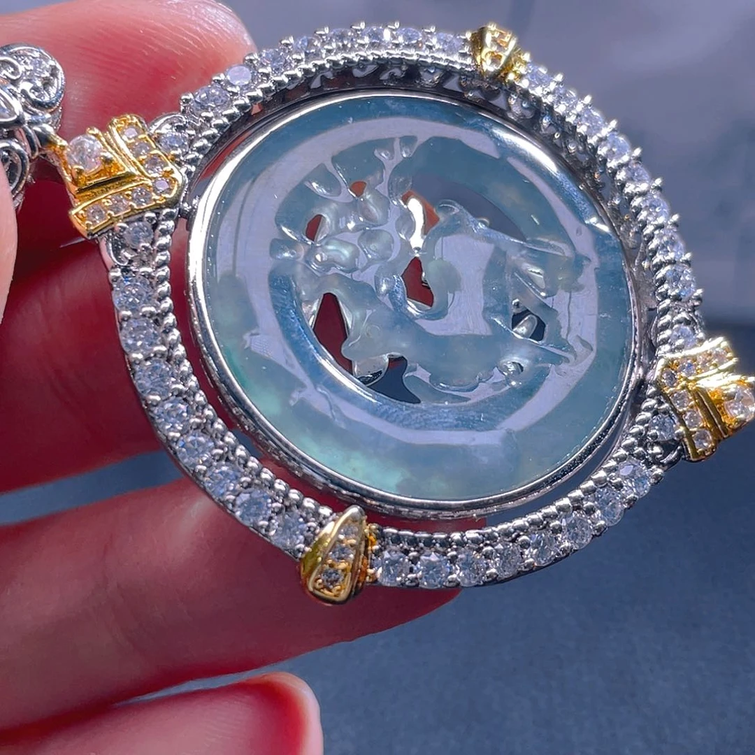 翡翠未镶嵌吊坠(不含链)