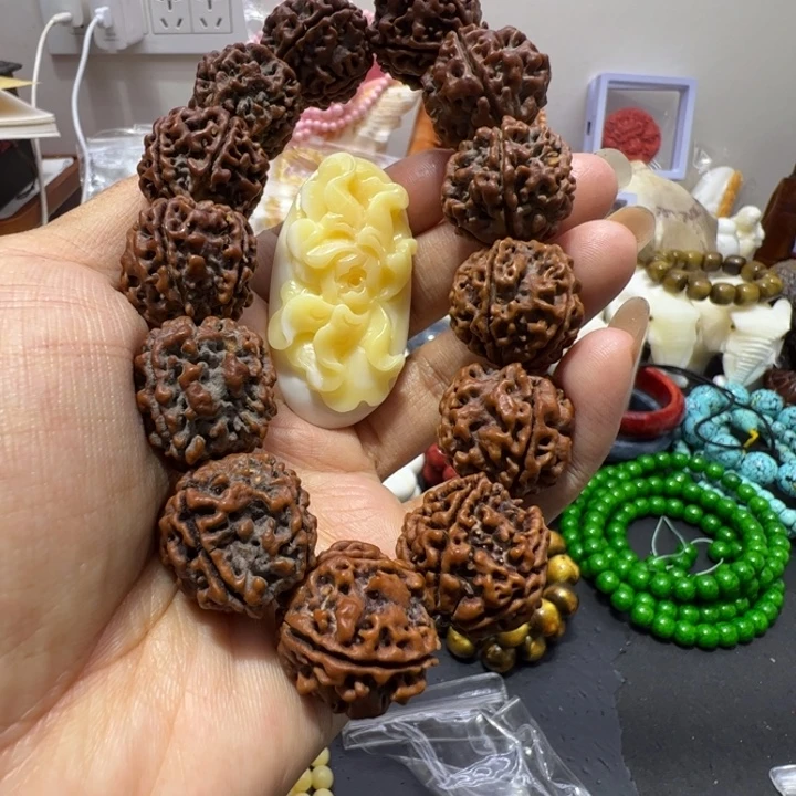 大理石磁石601号黄花吊坠