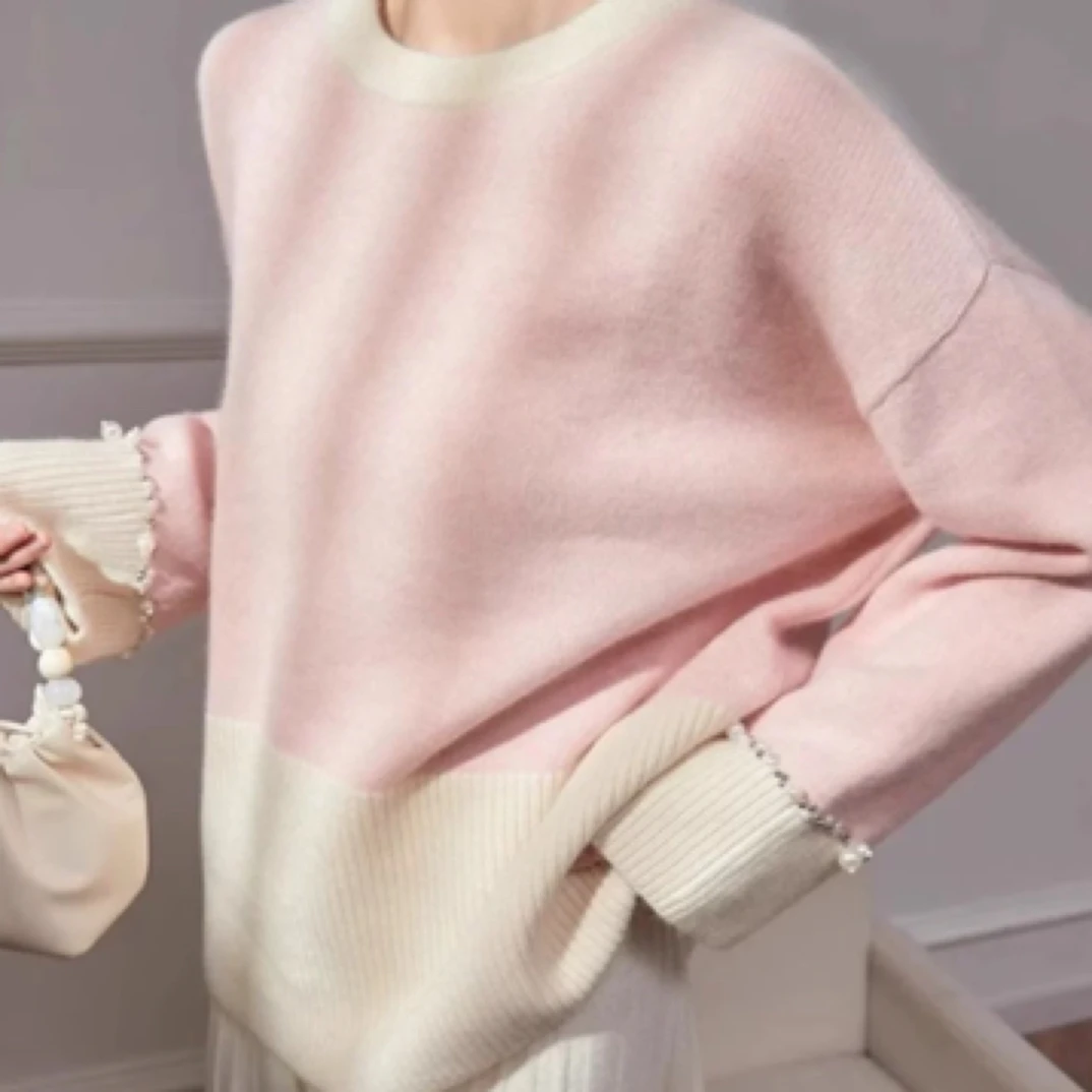 2025春秋新款小香风过年红色毛衣时尚气质女装冬