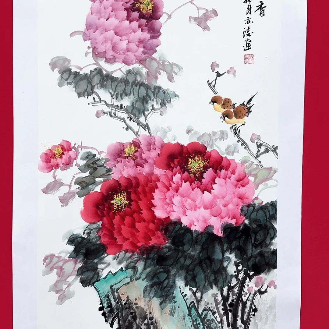 国画刘老师5平尺精品