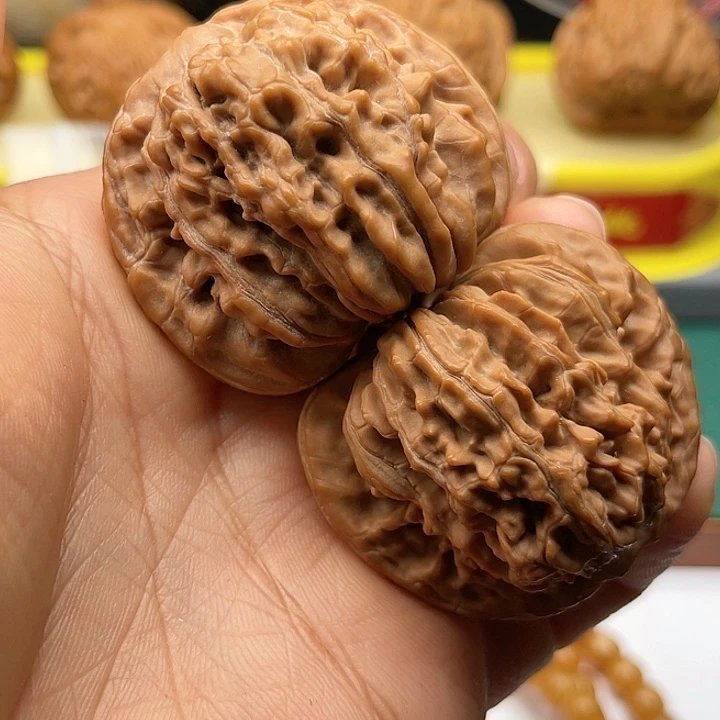 桃核把件44四座楼狮子头