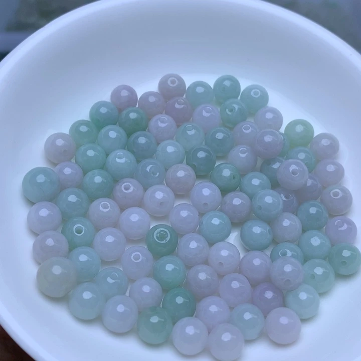 翡翠散珠卡7.3冰粉绿25个