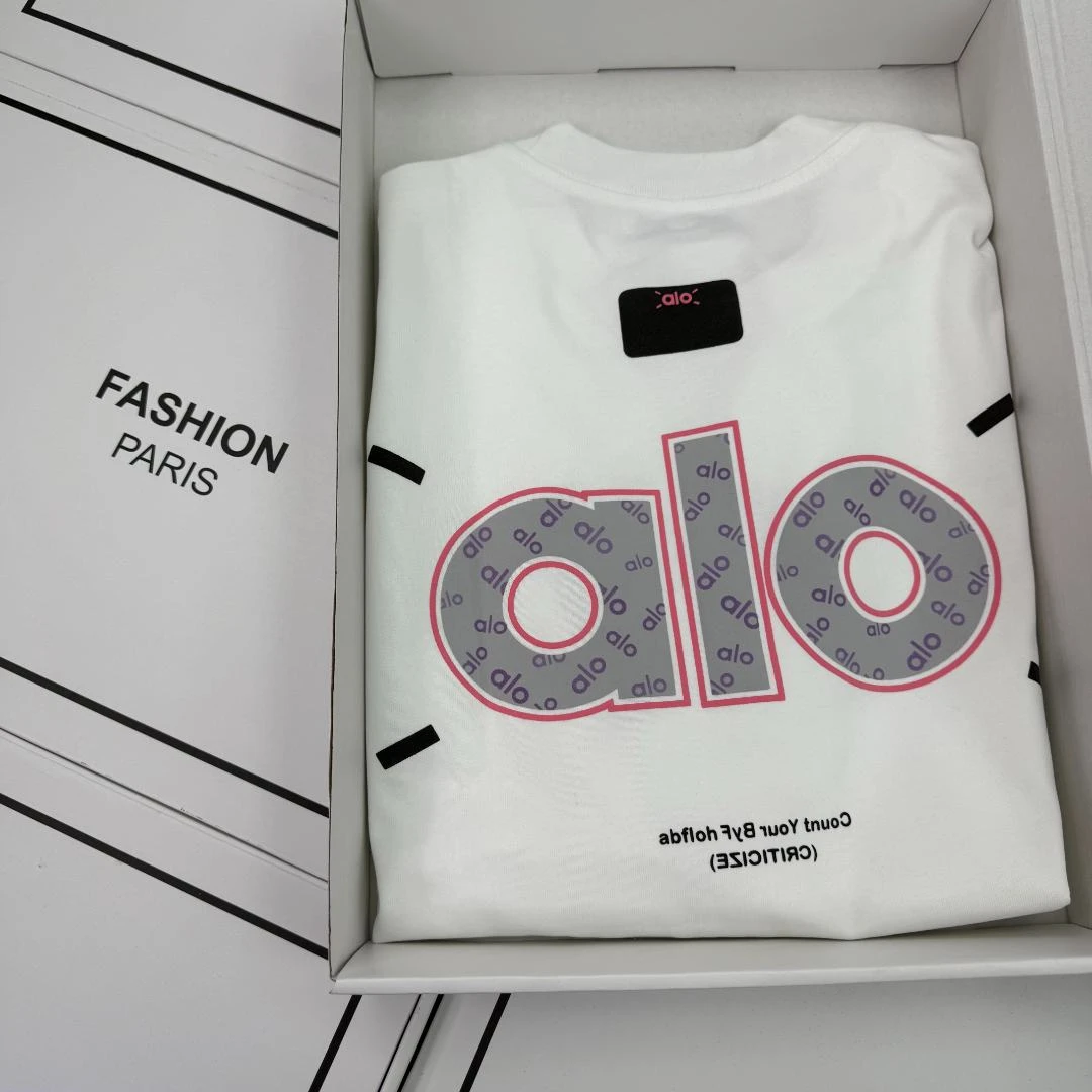 【6号链接】光感粉边AL宽松潮流轻奢短袖【LS】