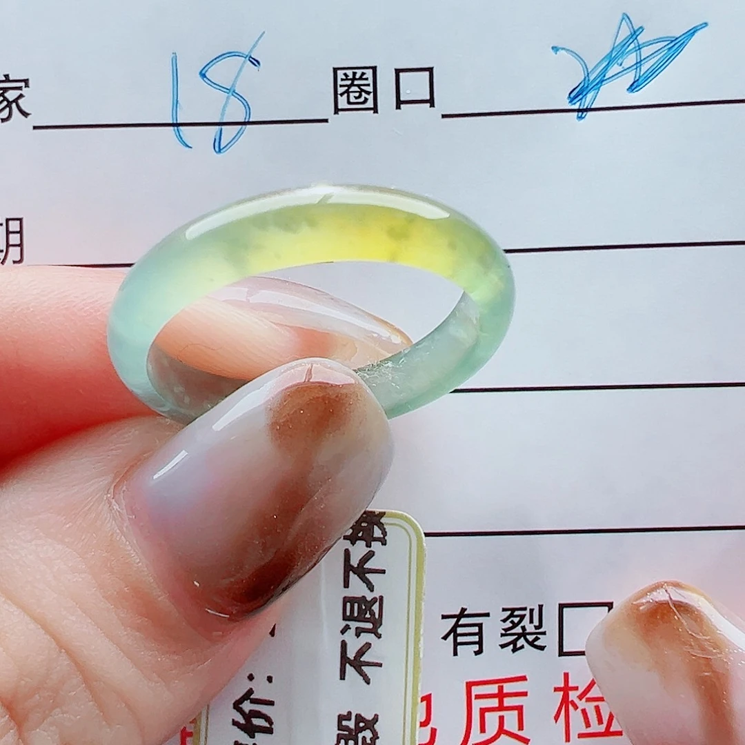 未镶嵌戒指翡翠龙**行戒圈