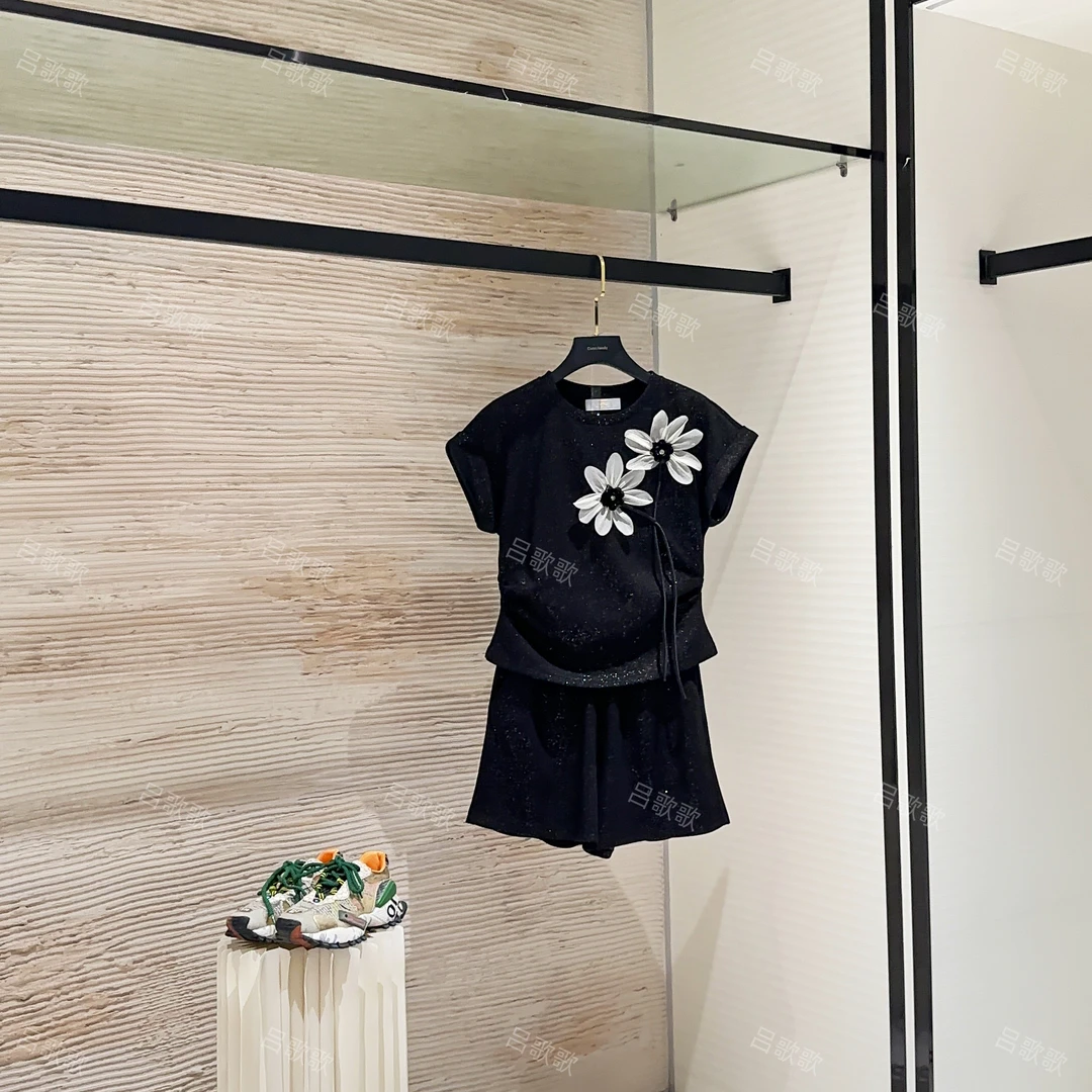 【YY高定】重工夏季个性女士短袖套装裙大码微胖显瘦套装裙JC-A3465