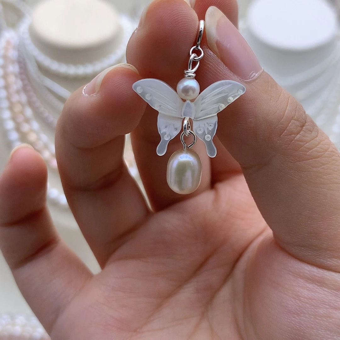 吊坠(不含链)合金淡水珍珠