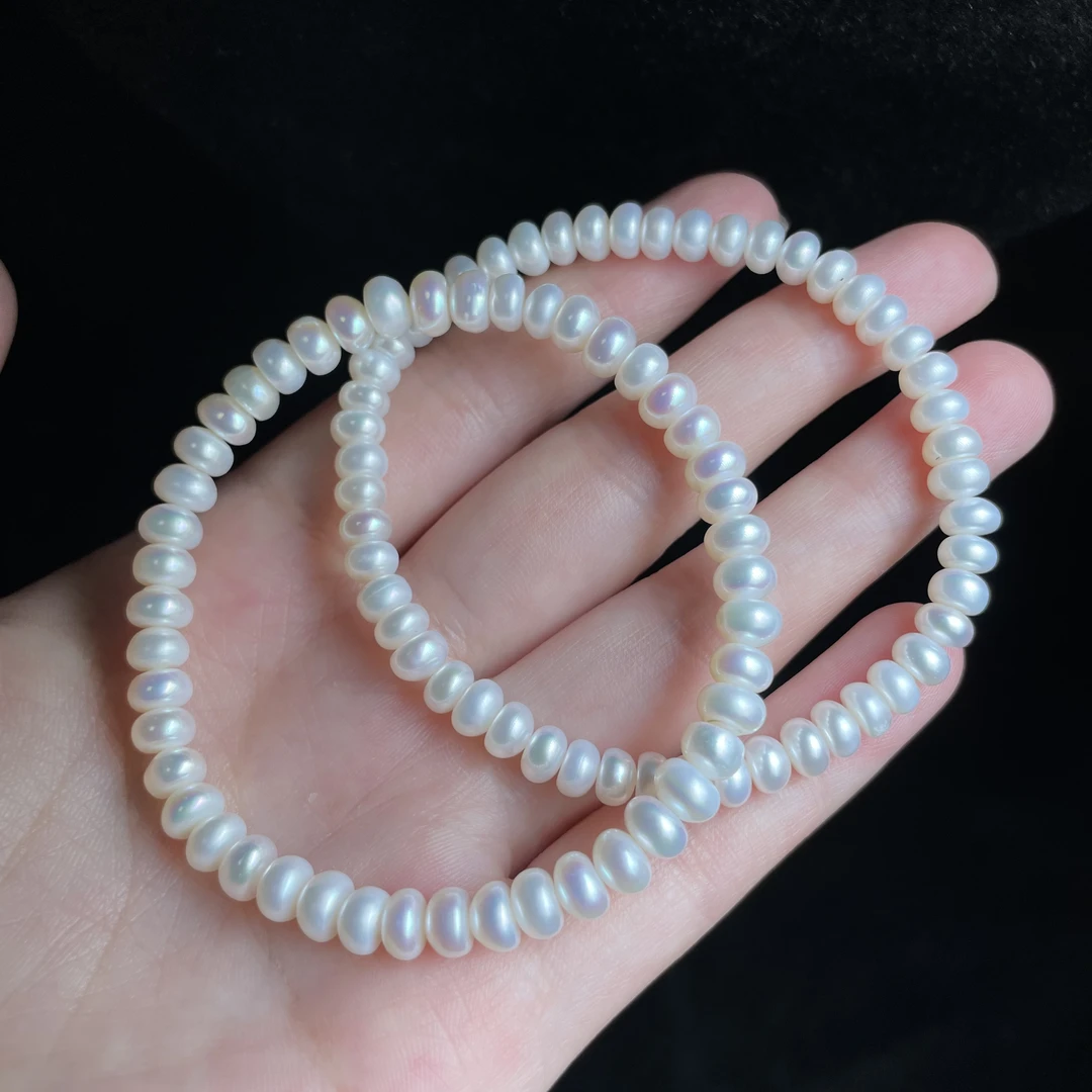 【玉总珠宝】淡水馒头珍珠手串手链贵气礼物多样性发一CAN1440382