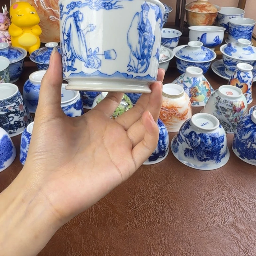 景德镇陶瓷手绘作品微瑕