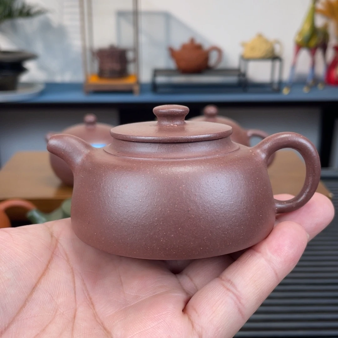 茶壶紫砂紫泥鱼罩130cc