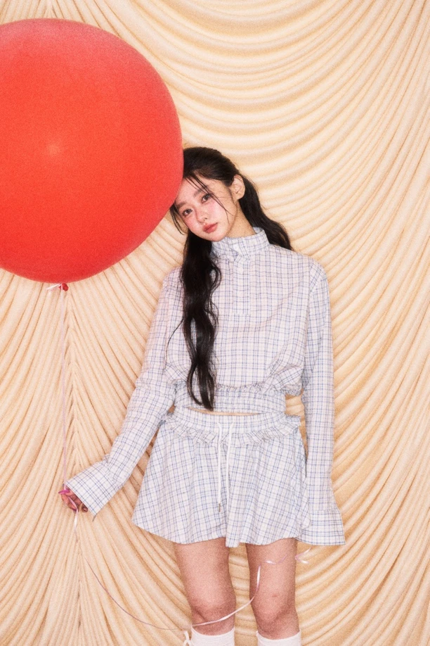 WiLd R【糖果屋】原创设计师学院风减龄两件套女夏季a字半裙套装