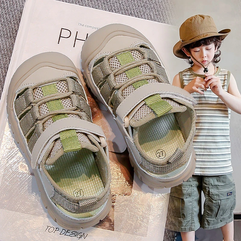 【爆款热卖】男女童鞋儿童凉鞋2025夏季新款女孩宝宝包头软底1079