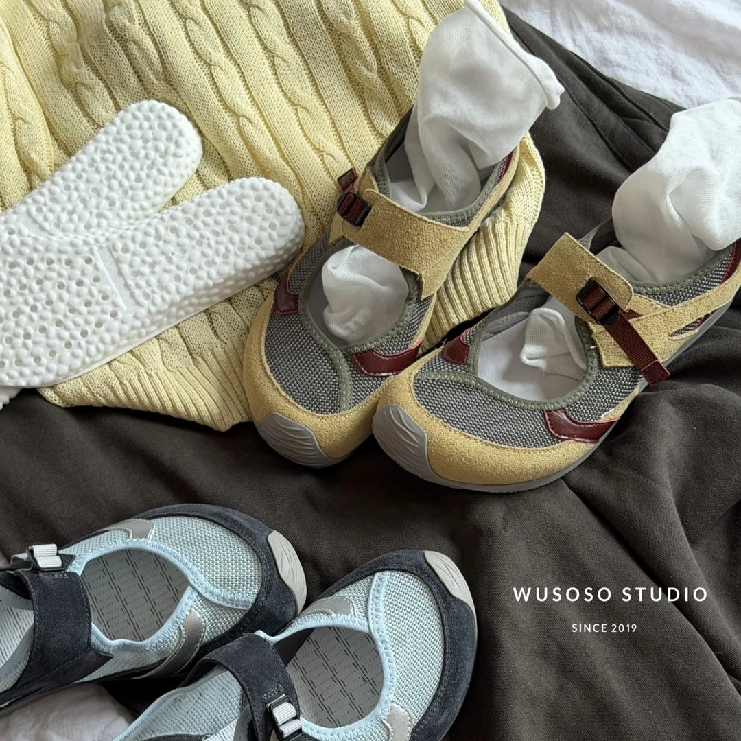 【soso】26ss|沙丘|设计师款真皮透气爆软运动玛丽珍凉鞋