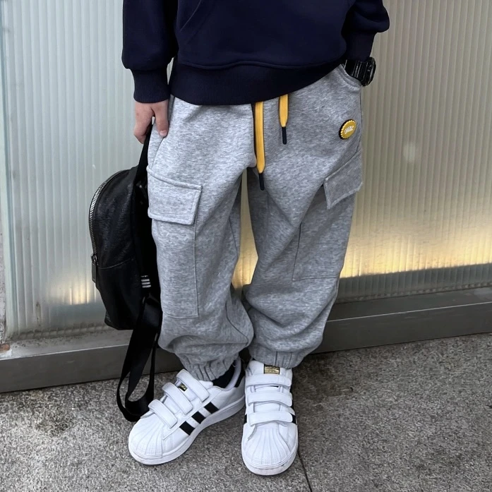 男童春秋运动裤2025新款中大童休闲风长裤男孩百搭裤子童装潮