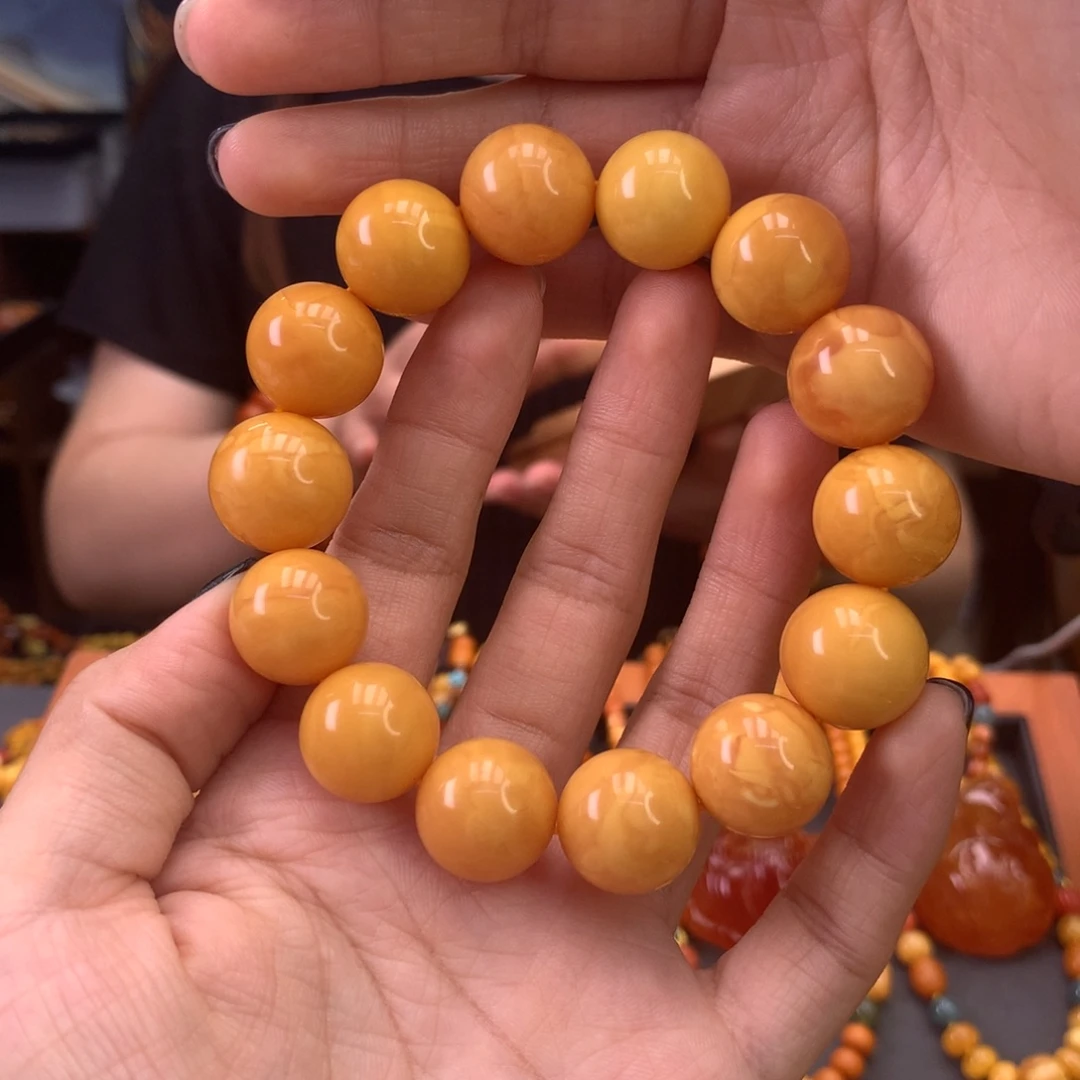 未镶嵌蜜蜡手串天然