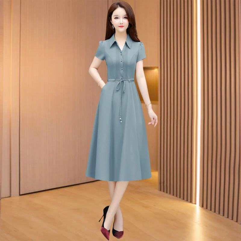 广州十三行女装高端连衣裙女春2025新款轻奢高级气质小个