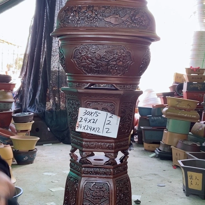 紫砂花盆紫砂紫砂