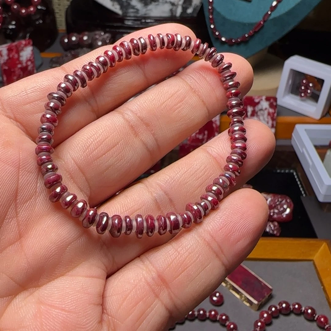 天然辰砂原矿手串