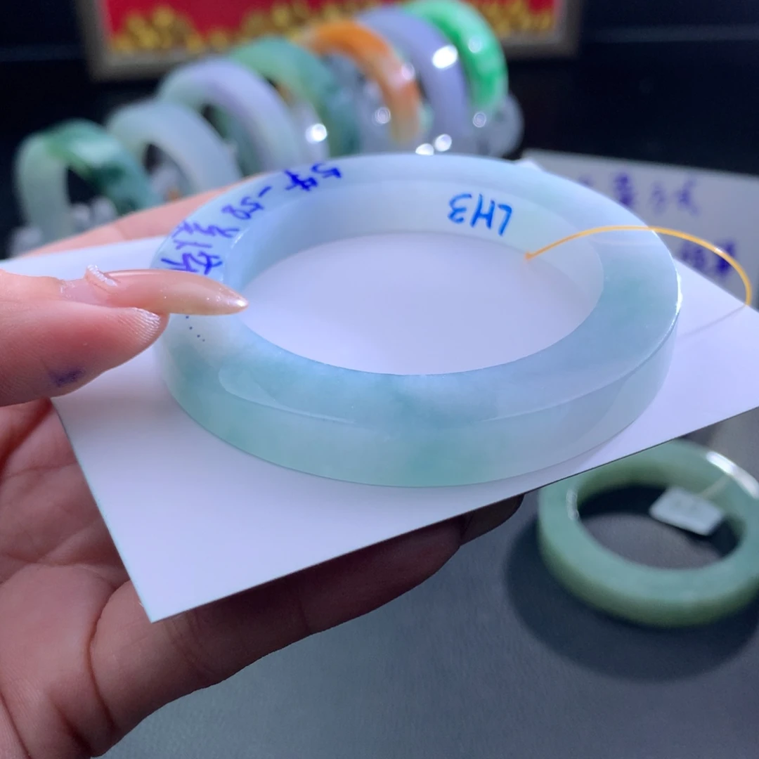 定制翡翠未镶嵌翡翠54-58美人条