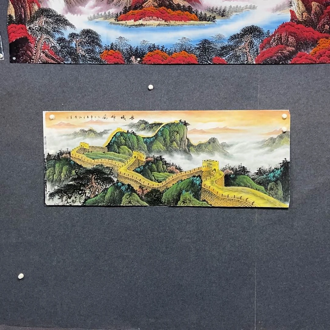 国画小六尺山水一副