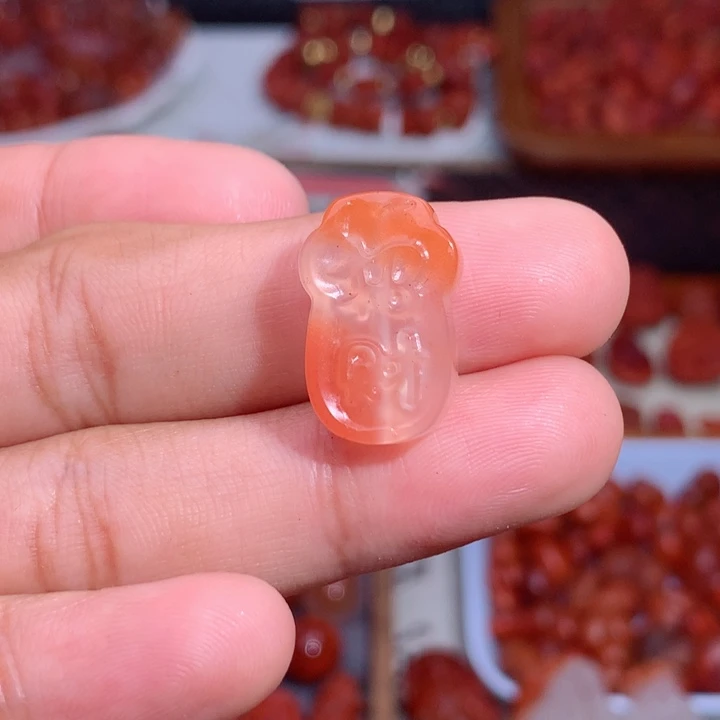 南红玛瑙未镶嵌南红招财猫爪