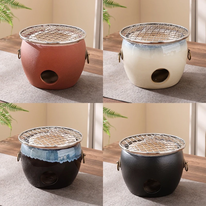 围炉煮茶小型围炉陶瓷碳炉精致高颜值围炉煮茶氛围感碳炉烤奶煮茶