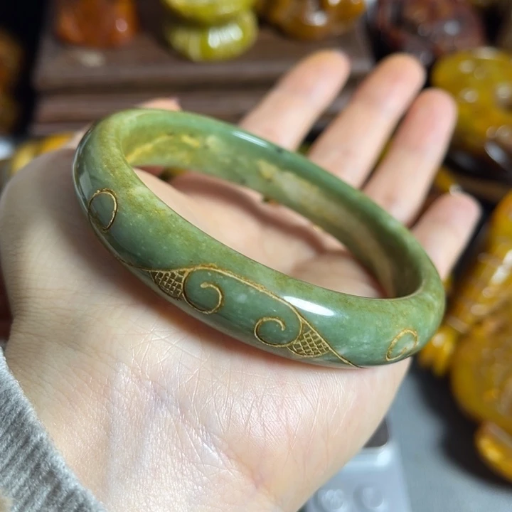 蛇纹石玉合金颈饰