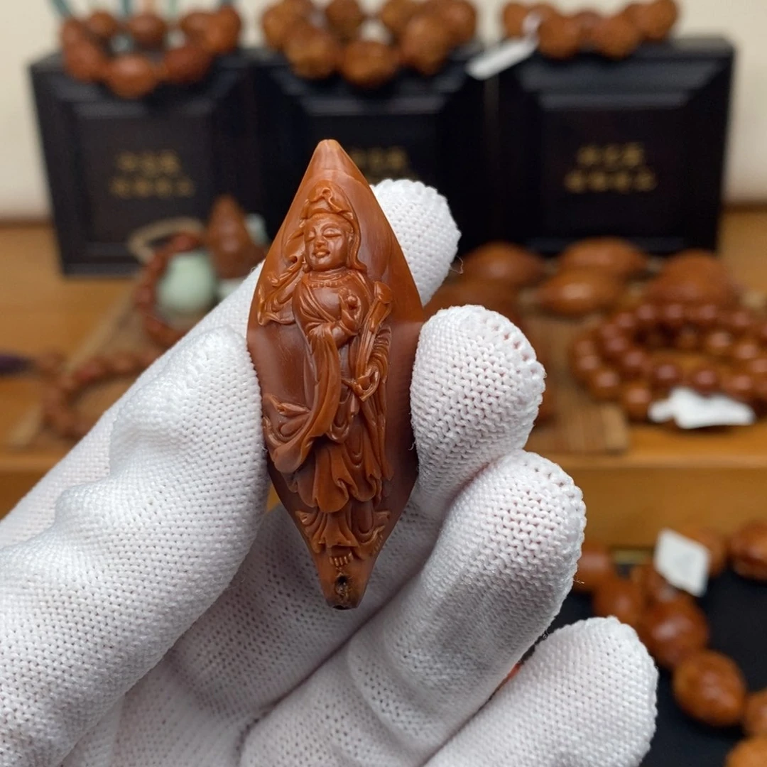 吊坠橄榄核许静健老师观音