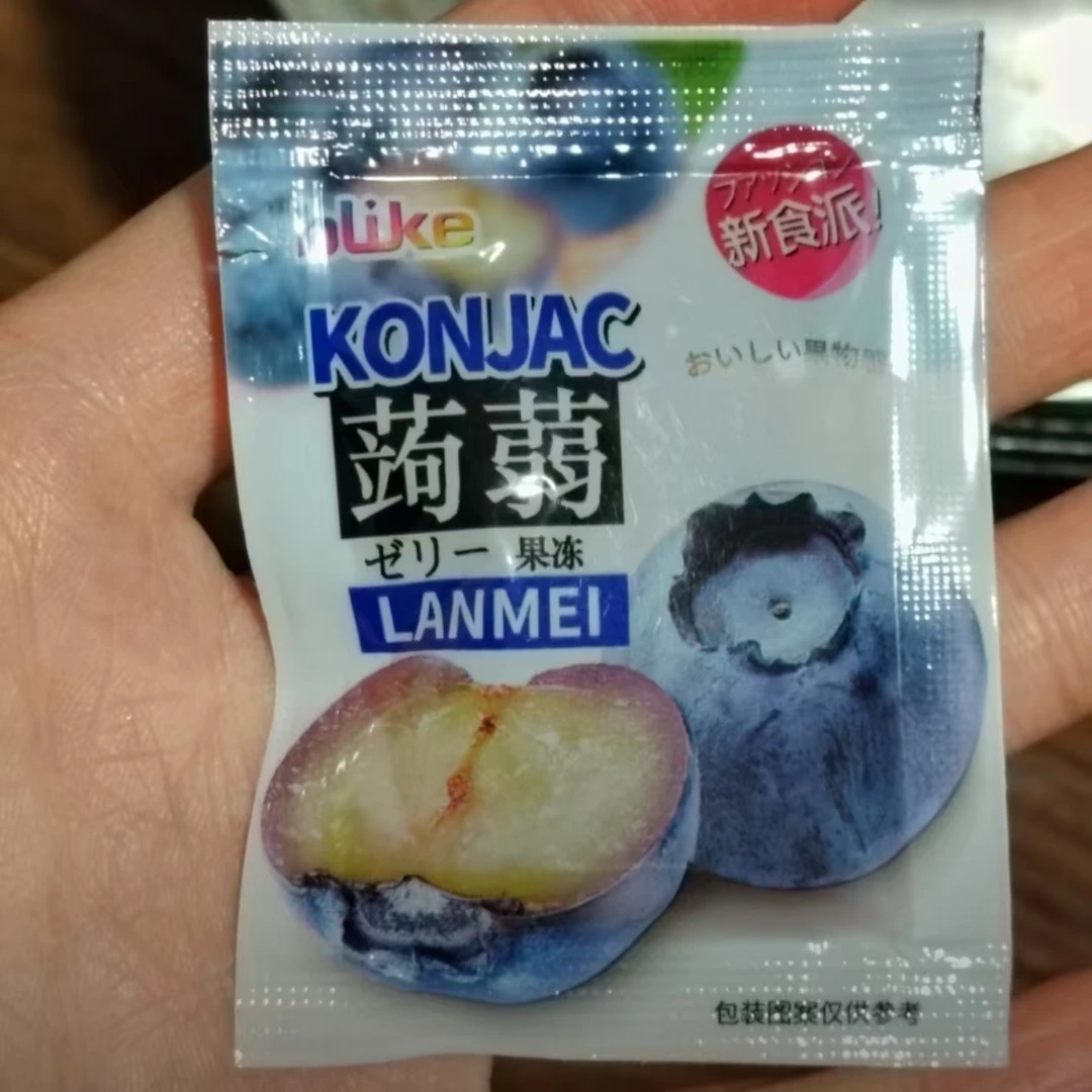blike 金德福山泉蒟蒻果冻果味独立包装果汁果冻160g共4袋640g