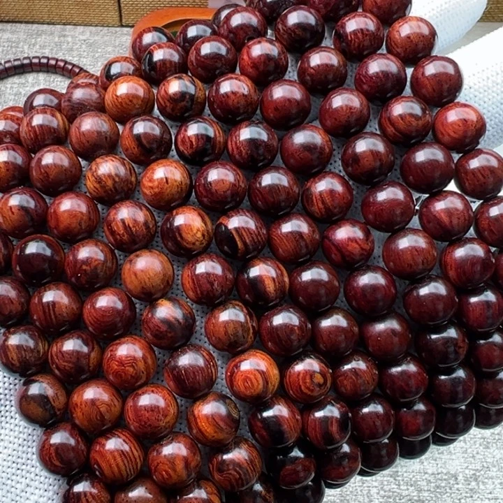 木海南红降黑金0.8圆珠单圈体验