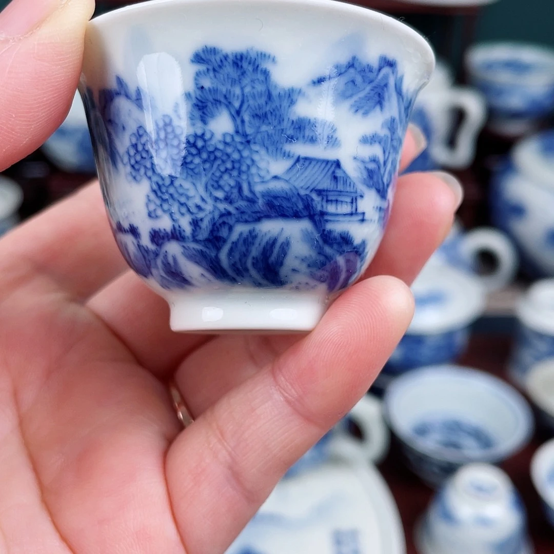 *️****手工手绘青花，青花