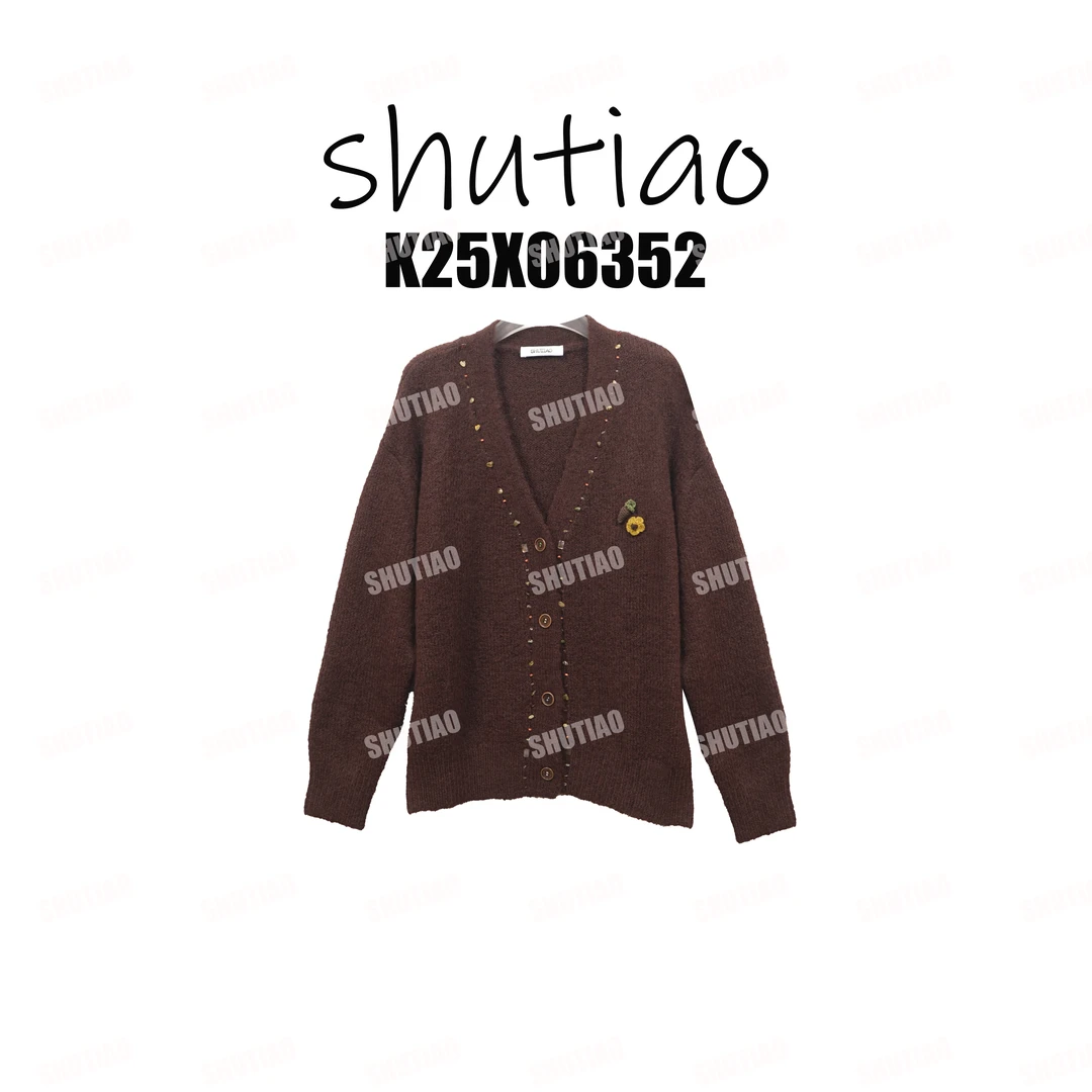 【SHUTIAO】2025秋冬：新款小众设计款开衫K25X06352